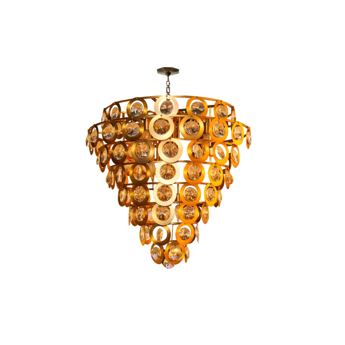 PENDANT LAMP ORANGE GOLD